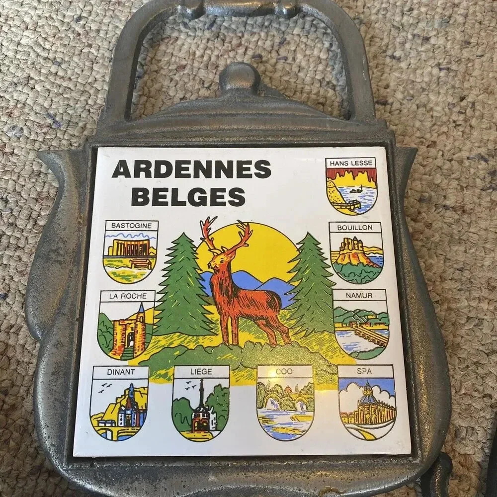 VTG Ardennes Belges Maryland Luray Laverns Trivet Souvenir Jamboree Patches Meta